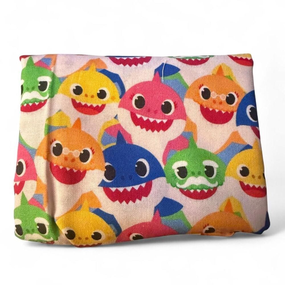 Baby Shark Cotton Fabric Fat Quarter 18" x 21" Cartoon Sharks